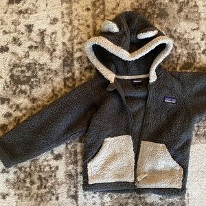Patagonia fleece with animal ear hood size 2T